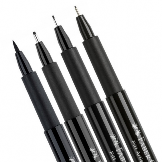 PITT Artist Black Pen Set 1 (4pc) PITT Artist Black Pen Set 1 (4pc)