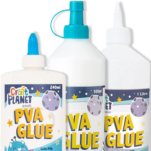 3pk PVA Glue for Crafting Kids 750ml Total Strong Kids Glue for Arts and  Crafts