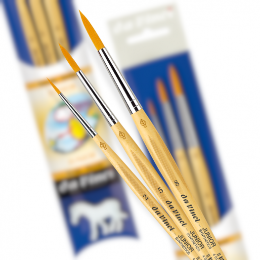 Da Vinci Brushes - Set 4212: Junior Synthetics (set of 3 + horse miniature) Da Vinci Brushes - Set 4212: Junior Synthetics (set of 3 + horse miniature)