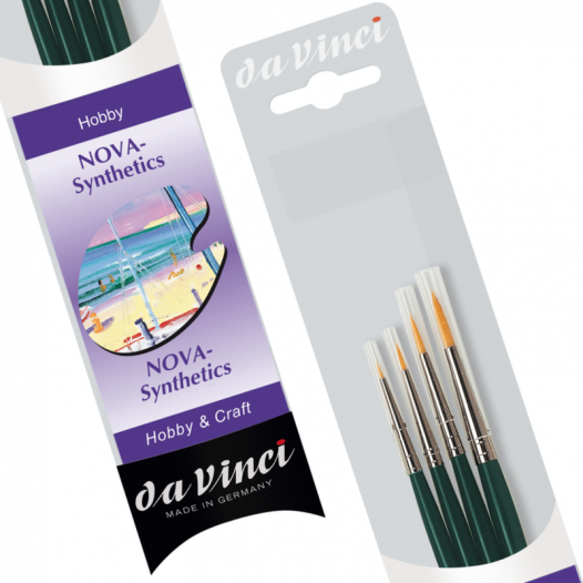 Da Vinci Brushes - Set 5235: NOVA Synthetics - Hobby & Craft (set of 4)