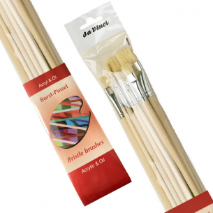 Da Vinci Brushes - Set 5293: Hog - Acrylic & Oil (set of 10) Da Vinci Brushes - Set 5293: Hog - Acrylic & Oil (set of 10)