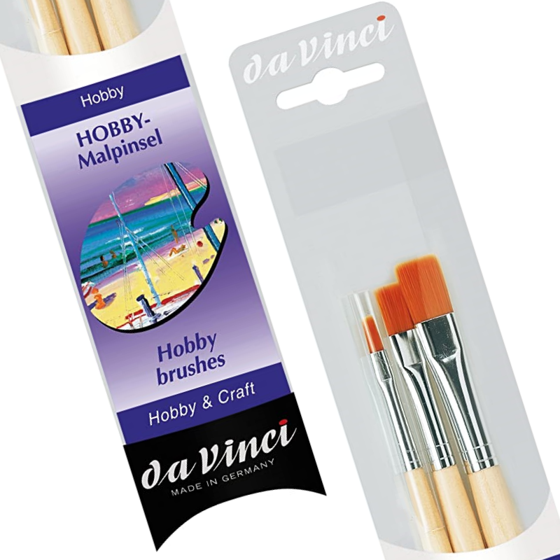 Da Vinci Brushes - Set 5268: Junior Synthetics - Hobby & Craft (set of 3)