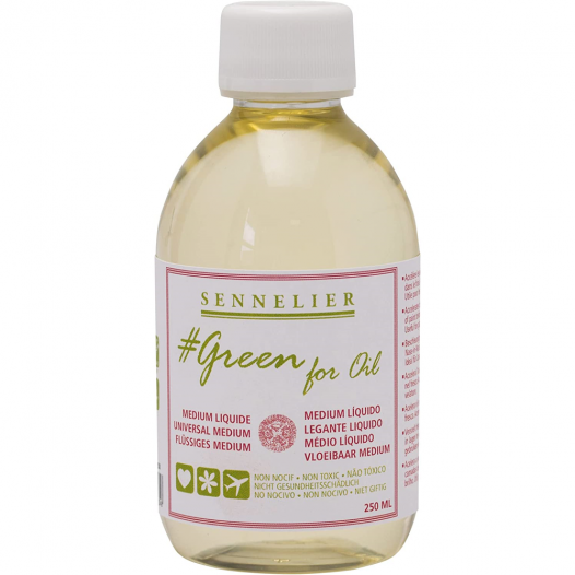 Sennelier - Green For Oil - Liquid Medium (250ml) Sennelier - Green For Oil - Liquid Medium (250ml)
