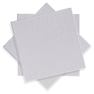 White Cotton Mini Canvas Board Pack (3pc) White Cotton Mini Canvas Board Pack (3pc)