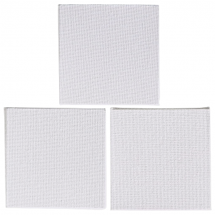 White Cotton Mini Canvas Board Pack (3pc) White Cotton Mini Canvas Board Pack (3pc)