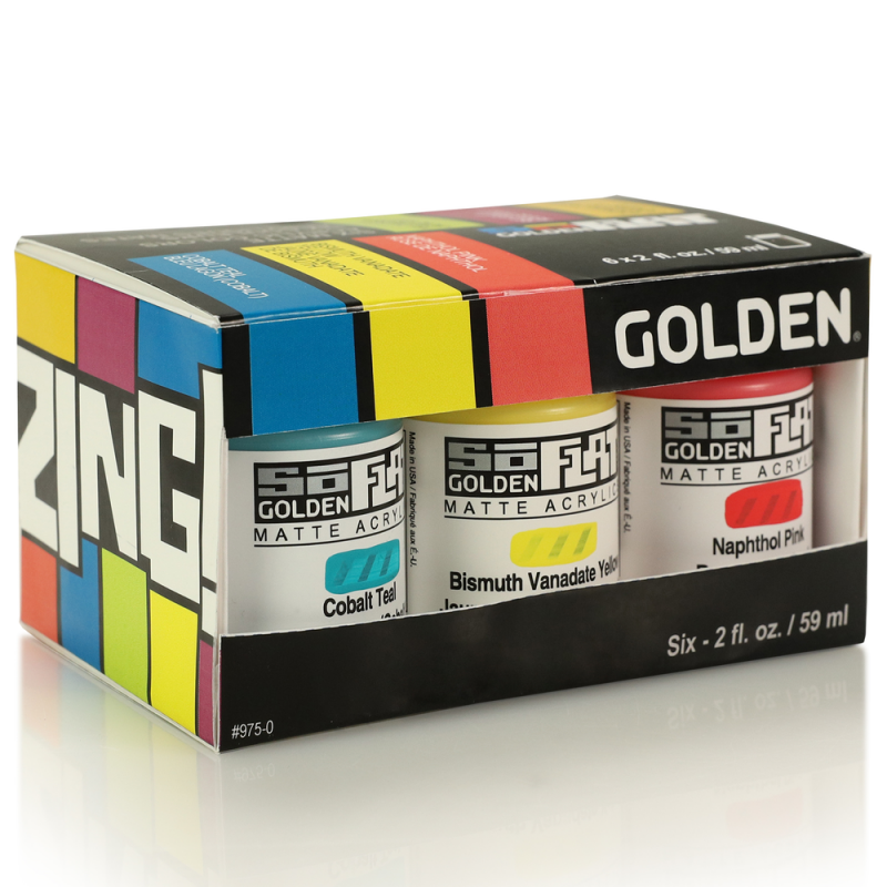 Golden - SoFlat Matte Acrylic ZING! (6 x 59ml)