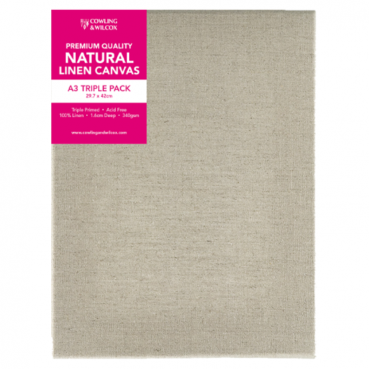 Artist Natural Linen Canvas Pack (3pc)
