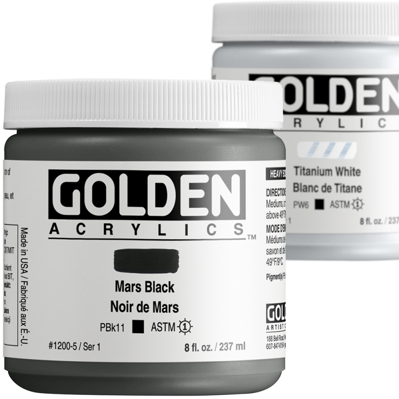 Golden Heavy Body Acrylic Paint Titanium White 59 ml