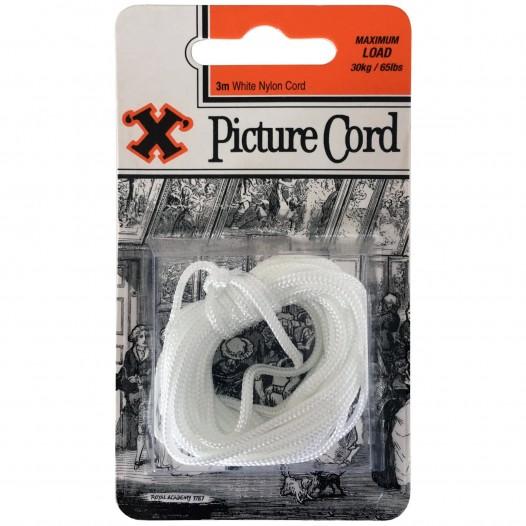 X Pictures - White Nylon Cord (3m)