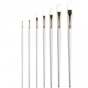 Series 201 Sterling Acrylix Brush - Long Flat (individual) Series 201 Sterling Acrylix Brush - Long Flat (individual)