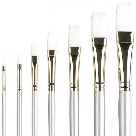 Series 201 Sterling Acrylix Brush - Long Flat (individual) Series 201 Sterling Acrylix Brush - Long Flat (individual)