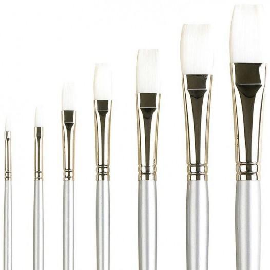 Series 201 Sterling Acrylix Long Flat Brush (individual)