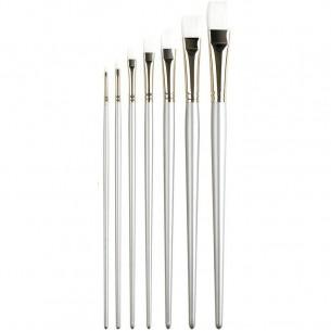 Series 201 Sterling Acrylix Short Flat Brush (individual)