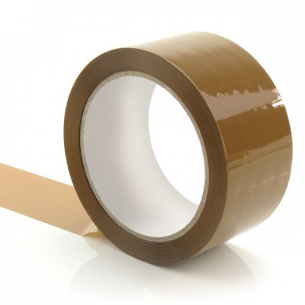Brown Low-Noise Packing Tape Roll
