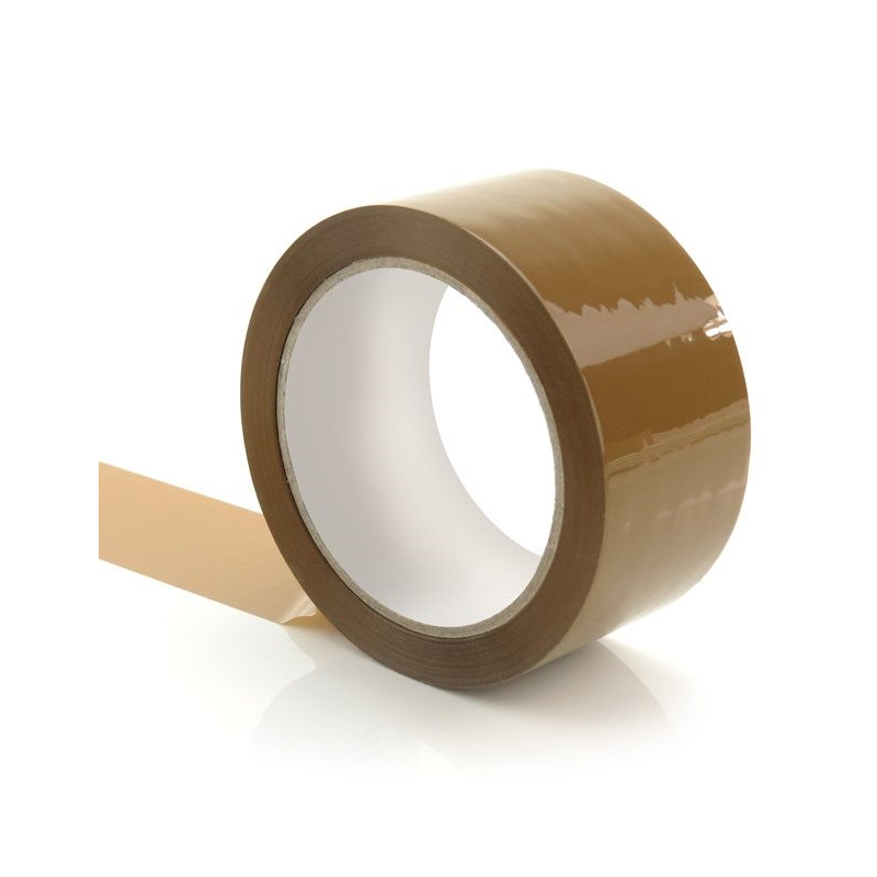 Brown Low-Noise Packing Tape Roll