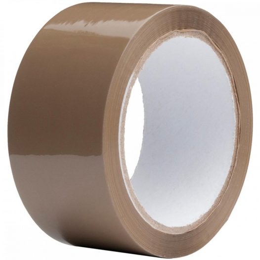 Brown Low-Noise Packing Tape Roll