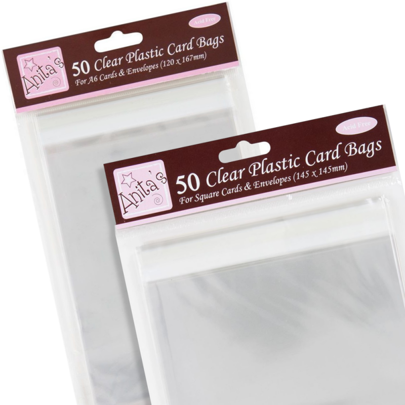 Anita's Cellophane Card Bag Packs (50pc)