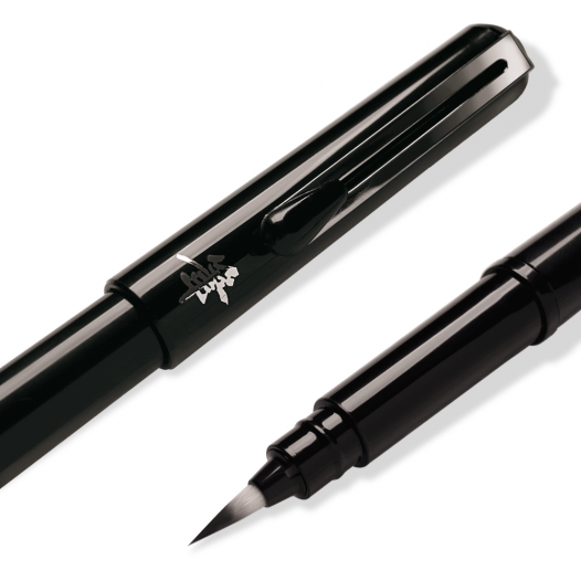 Pocket Black Brush Pen (with 2 cartridges)
