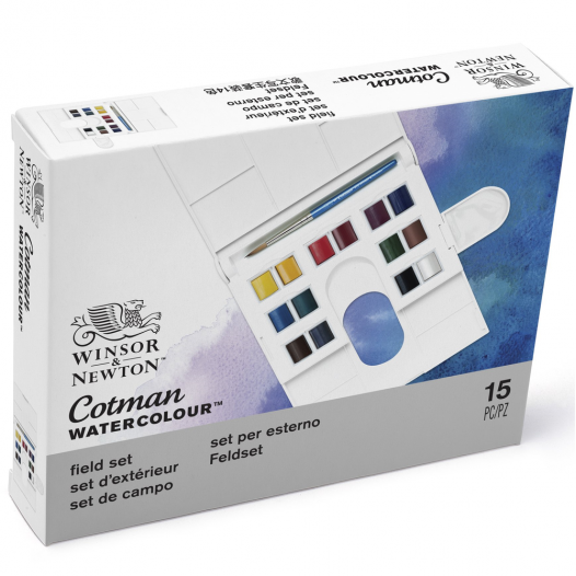 Cotman Watercolour Field Set (15pc)