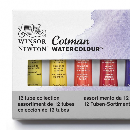 Cotman Watercolour Tube Collection (12 x 8ml)