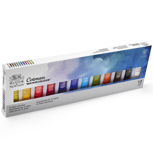 Cotman Watercolour Tube Collection (12 x 8ml)