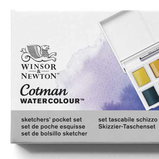 Winsor & Newton® Cotman® Watercolor Pocket PLUS Set - 12 Half Pans