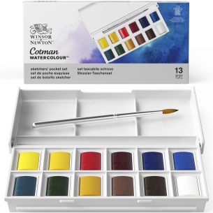 Cotman Watercolour Sketchers' Pocket Set (13pc)