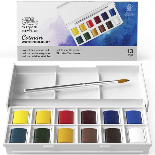 Cotman Watercolour Sketchers' Pocket Set (13pc)