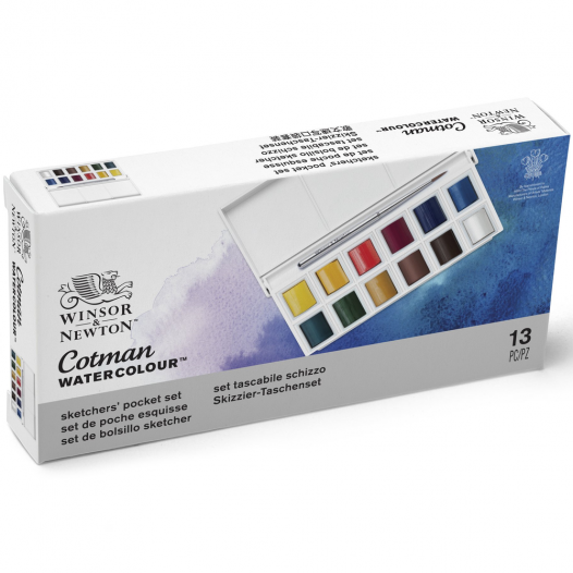 Cotman Watercolour Sketchers' Pocket Set (13pc)