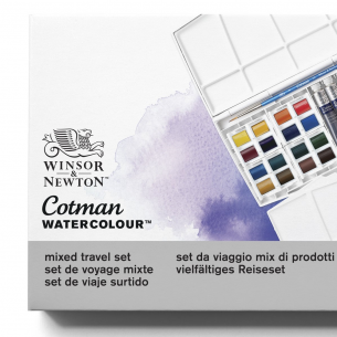 Cotman Watercolour Mixed Travel Set (20pc)