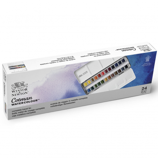 Cotman Watercolour Complete Travel Tin (24pc) Cotman Watercolour Complete Travel Tin (24pc)