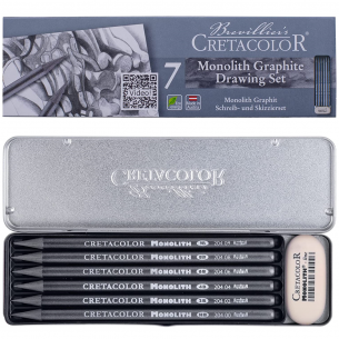 Monolith Graphite Stick Pocket Set (with Eraser)