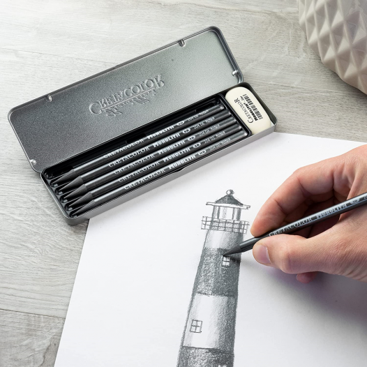 Monolith Graphite Stick Pocket Set (with Eraser)