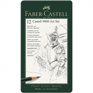 9000 Graphite Pencil Art Set (tin of 12)