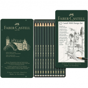 9000 Graphite Pencil Design Set (tin of 12)