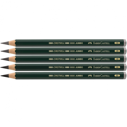 9000 Jumbo Graphite Pencil Set (5pc)