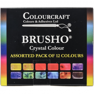 Brusho - Assorted Crystal Colour Pack (12pc) Brusho - Assorted Crystal Colour Pack (12pc)