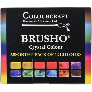 Brusho - Assorted Crystal Colour Pack (12pc)