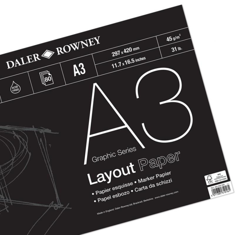 Daler-Rowney Manga Paper Pad A4 Size 50 Sheets – ATALONDON