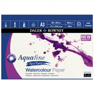 Aquafine Texture Gummed Pads (300gsm)