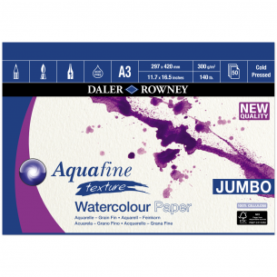 Aquafine Texture Jumbo Gummed Pads (300gsm)