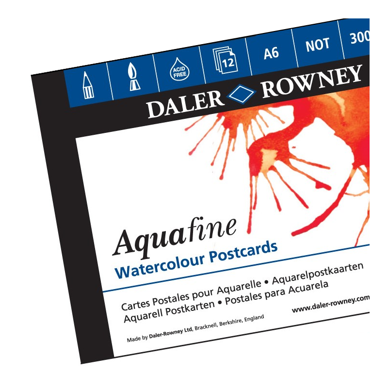 Aquafine Texture A6 Postcard Pad (300gsm)