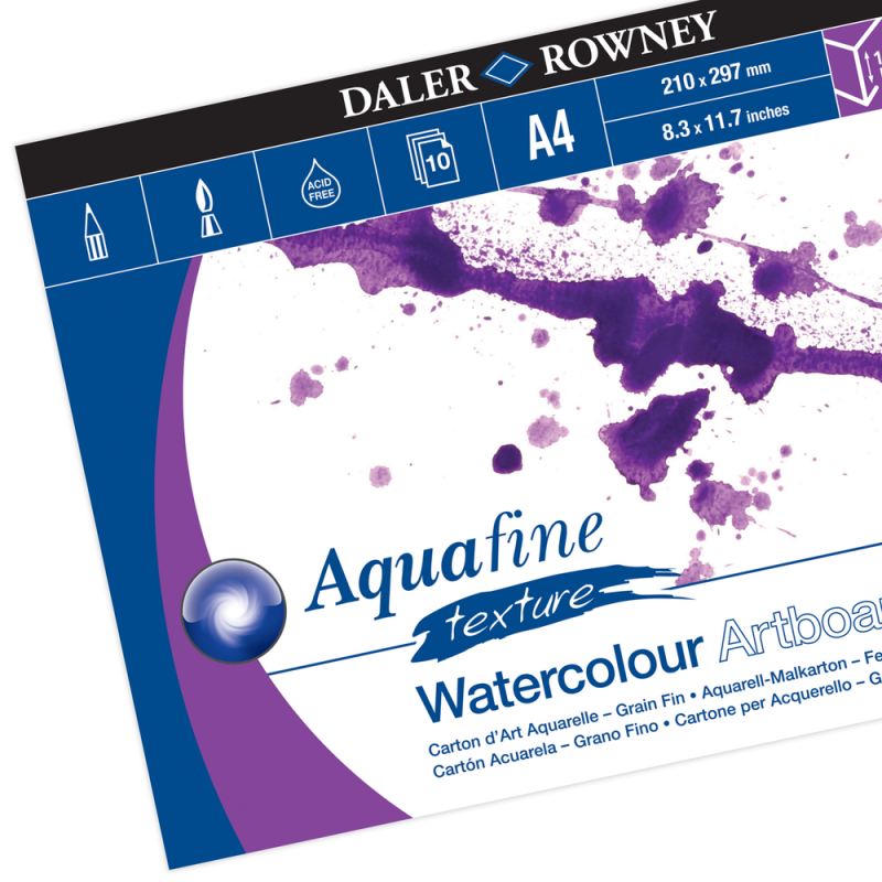 Aquafine Texture A4 Artboard Pad (1.4mm)