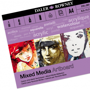 Optima Mixed Media A4 Artboard Pad (1.4mm) Optima Mixed Media A4 Artboard Pad (1.4mm)