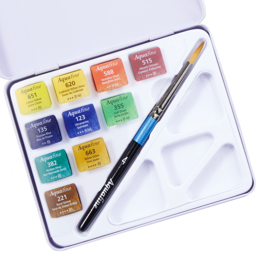 Daler Rowney Watercolour Mini Travel Set of 10