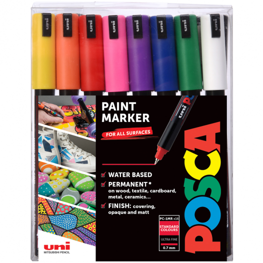 POSCA Paint Marker PC-1MR Complete Set (16pc) POSCA Paint Marker PC-1MR Complete Set (16pc)