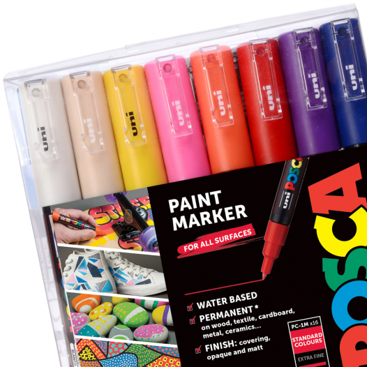 POSCA Paint Marker PC-1MC Complete Set (16pc)