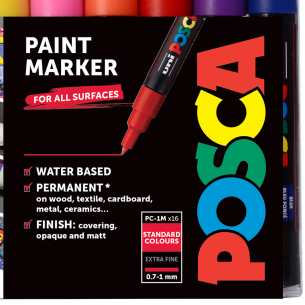 POSCA Paint Marker PC-1MC Complete Set (16pc)