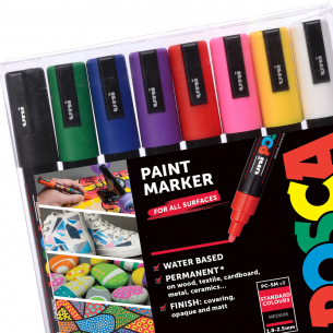 POSCA Paint Marker PC-5M Starter Set (8pc)