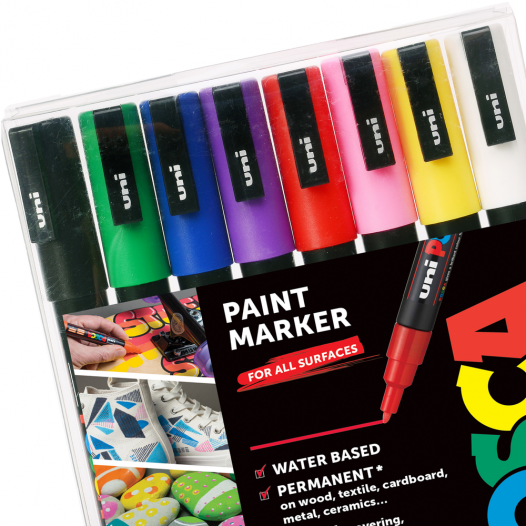 POSCA Paint Marker PC-3M Starter Set (8pc)